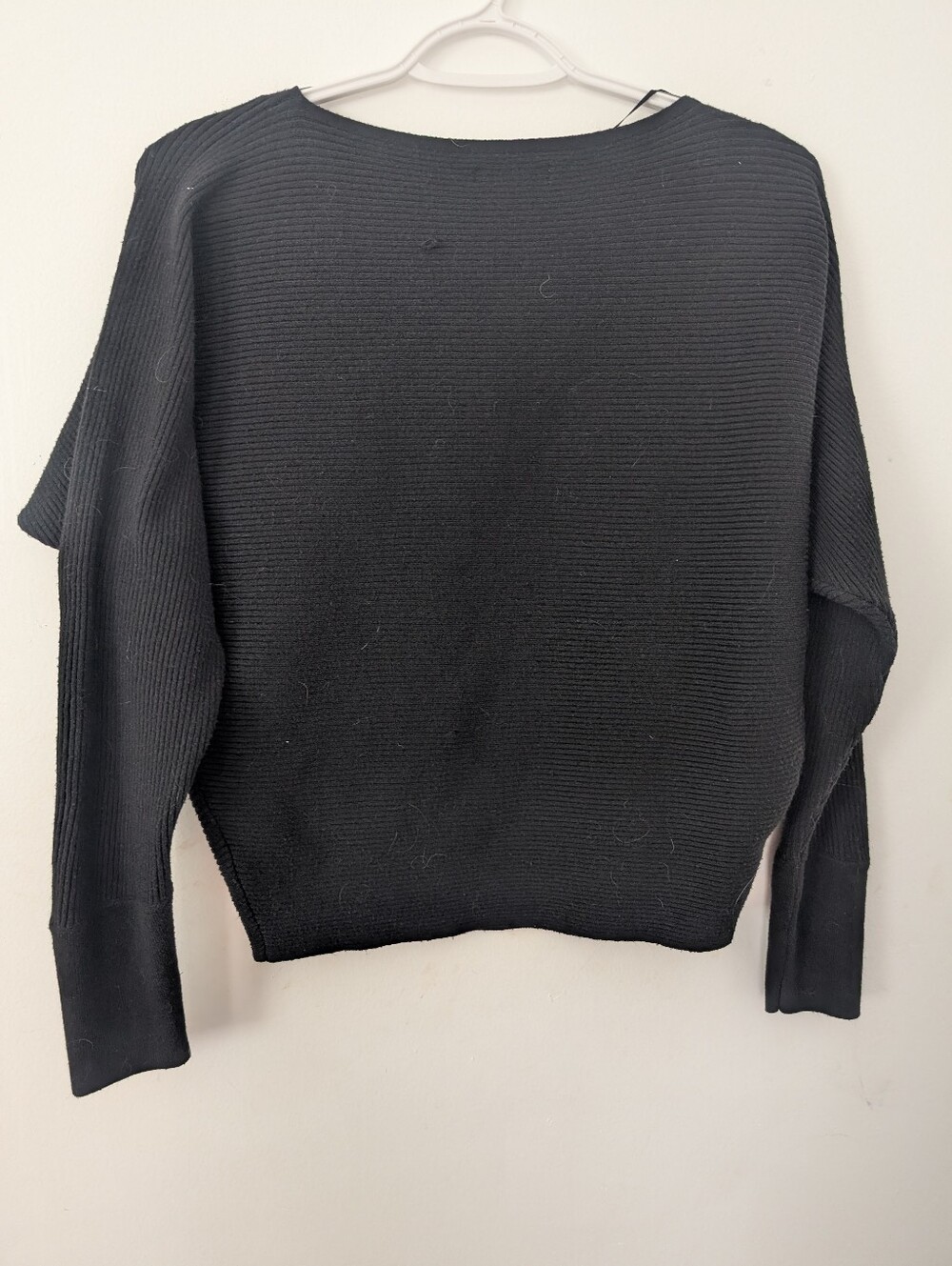 Nine West Women's Black Boatneck Sweater Size XS fits like a S/M Worn 1x